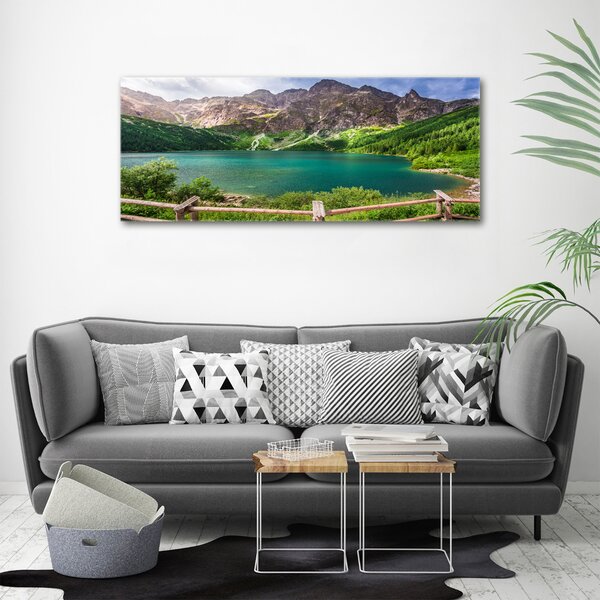 Moderní fotoobraz canvas na rámu Mořské oko Tatry oc-91165160
