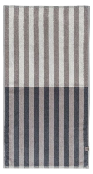 Modro-šedý ručník z bio bavlny 50x90 cm Disorder – Mette Ditmer Denmark