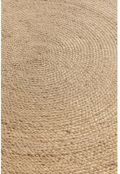 Slonovinový oboustranný jutový kulatý koberec ø 140 cm Braided – Hanse Home