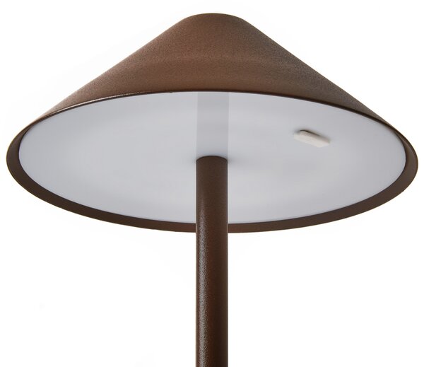 LED bezdrátová stolní lampa FRANCOLI se stmívačem Kov Hnědá