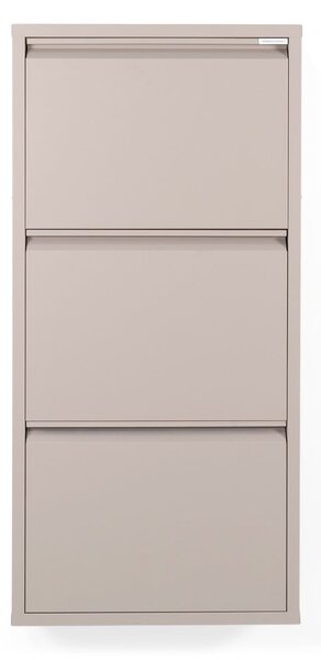 Taupe kovový výklopný botník 50x103x15 cm Billy – Spinder Design