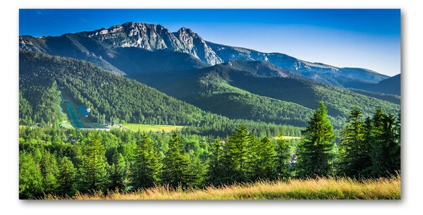 Foto-obraz fotografie na skle Skokanský můstek Tatry osh-91165777