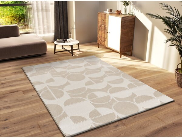 Koberec v krémové a slonovinové barvě 160x230 cm Flora – Universal