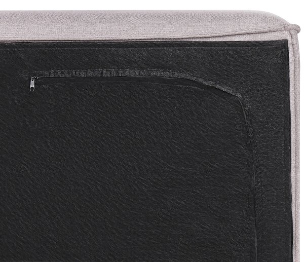 Postel Tkanina LINARDS 160 x 200 cm Taupe