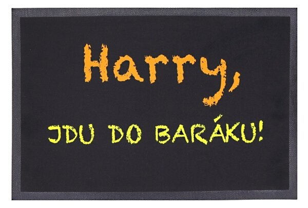 Mercury Flooring, Rohožka Harry, jdu do baráku 40x60 cm, 40x60, černá