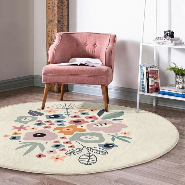 Pratelný kulatý koberec vhodný pro robotické vysavače ø 80 cm Comfort – Mila Home