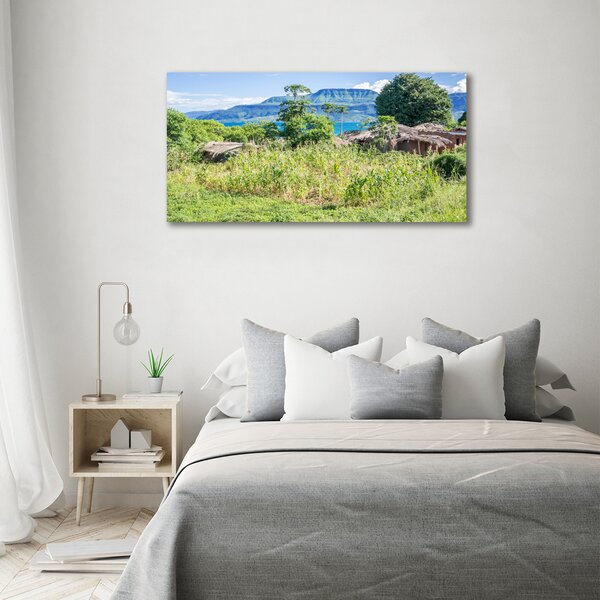 Moderní skleněný obraz z fotografie Jezero Malavi osh-91343567