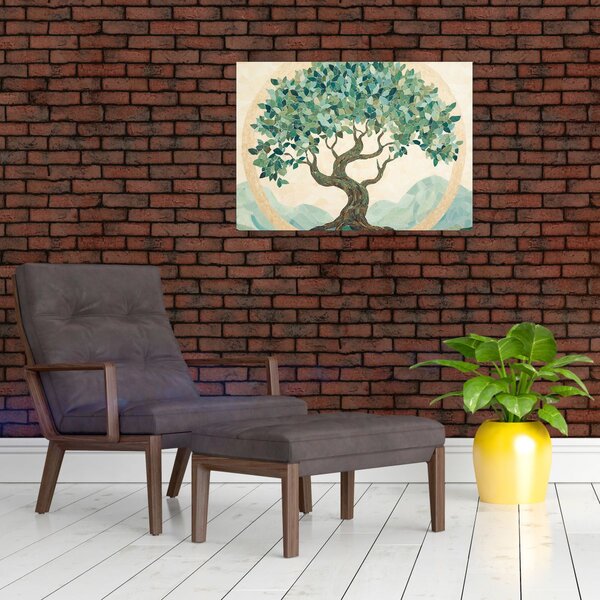 Obraz - Elegantní mozaika se stromem (70x50 cm)