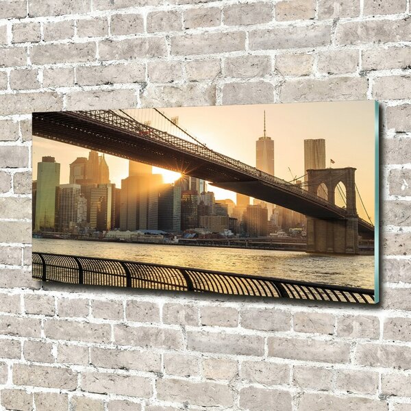 Foto obraz sklo tvrzené Brooklynský most osh-91387944