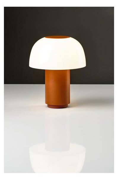 Oranžová hliníková LED stmívatelná stolní lampa (výška 22 cm) Harvest – Zone