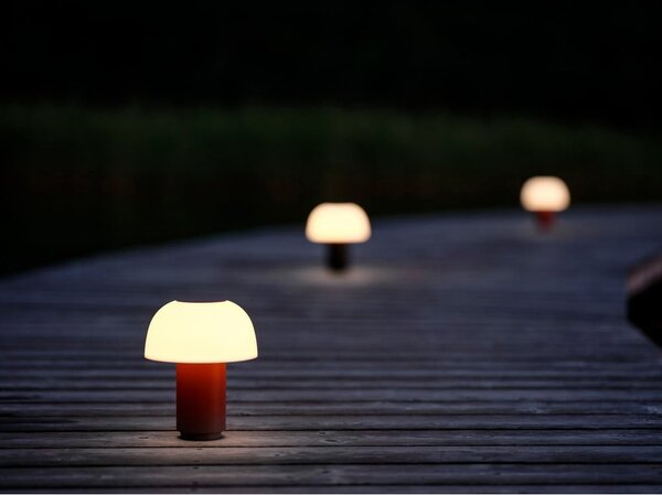 Oranžová hliníková LED stmívatelná stolní lampa (výška 22 cm) Harvest – Zone