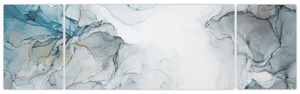 Obraz - Modrý mramor (170x50 cm)