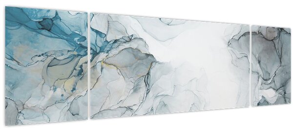 Obraz - Modrý mramor (170x50 cm)