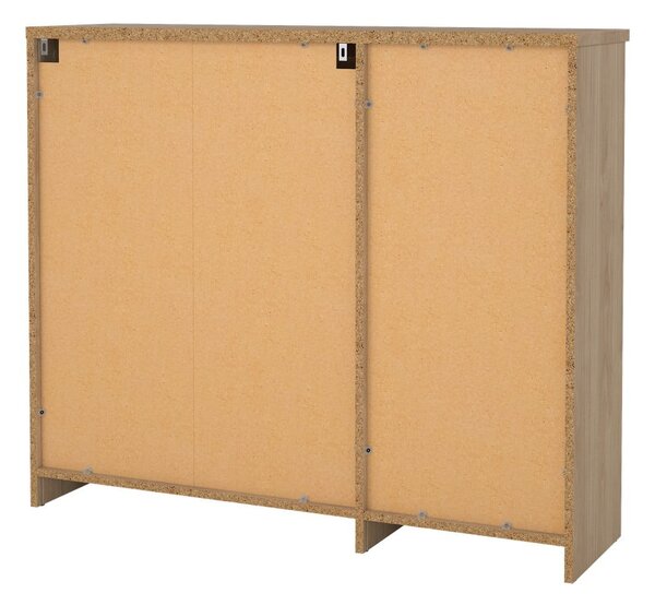 Výklopný botník v dekoru dubu v přírodní barvě 109x93x32 cm Naia – Tvilum