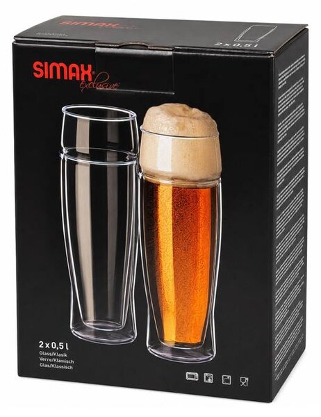 Simax Sklenice na pivo Exclusive 0,5 l 2 ks
