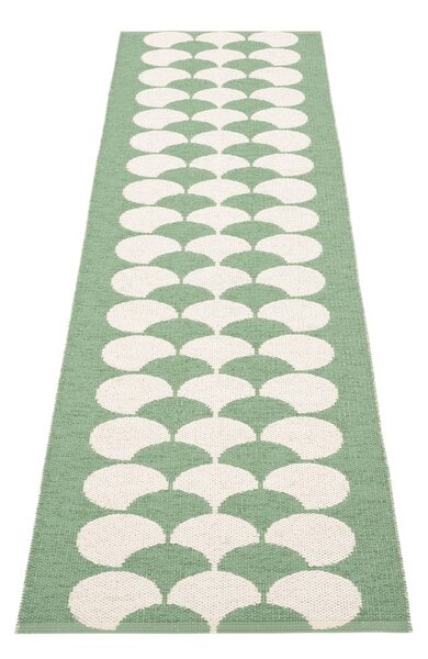 Zeleno-krémový vnitřní a venkovní běhoun 70x250 cm Poppy Oregano – Pappelina