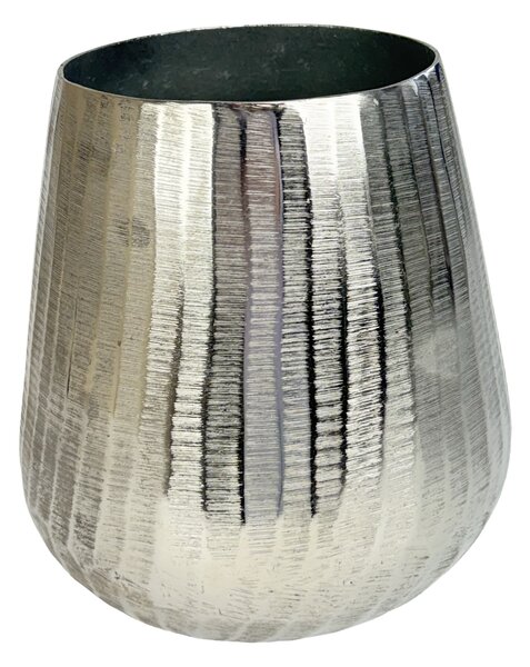Váza kov stříbrná pr. 12 cm, v. 21 cm