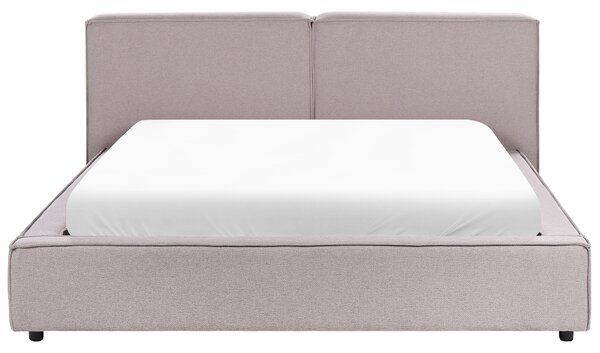 Postel Tkanina LINARDS 160 x 200 cm Taupe