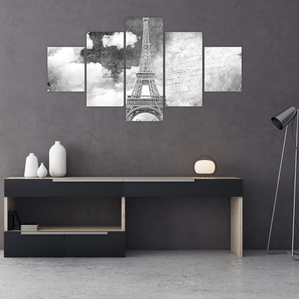 Obraz - Vintage pohlednice města N⁰3 (125x70 cm)