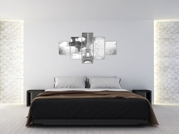 Obraz - Vintage pohlednice města N⁰3 (125x70 cm)