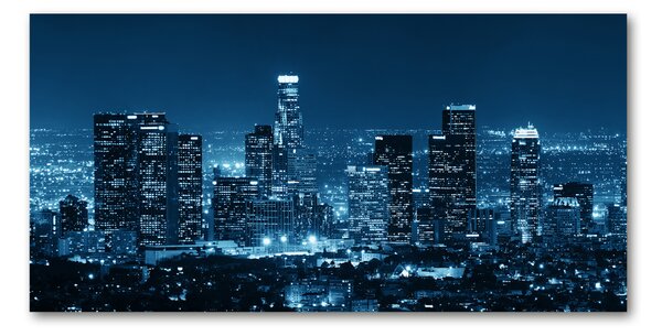 Foto obraz sklo tvrzené Los Angeles noc osh-91736536