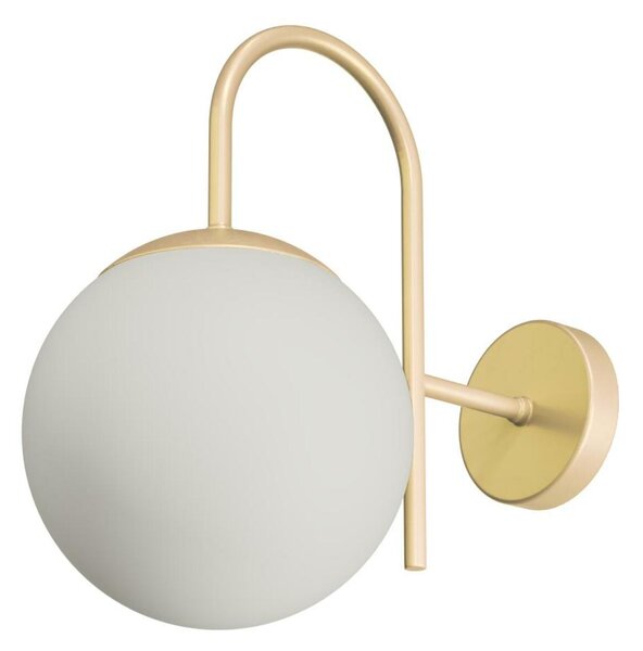 OSMONT ANC40009 ANCHA 2 nástěnné skleněné svítidlo Golden Beach / bílá IP40 25W E27