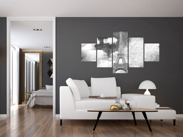 Obraz - Vintage pohlednice města N⁰3 (125x70 cm)