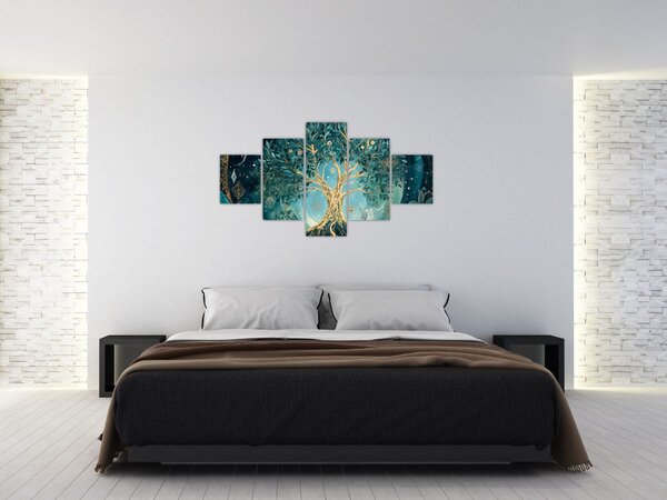 Obraz - Strom života ve vesmíru (125x70 cm)
