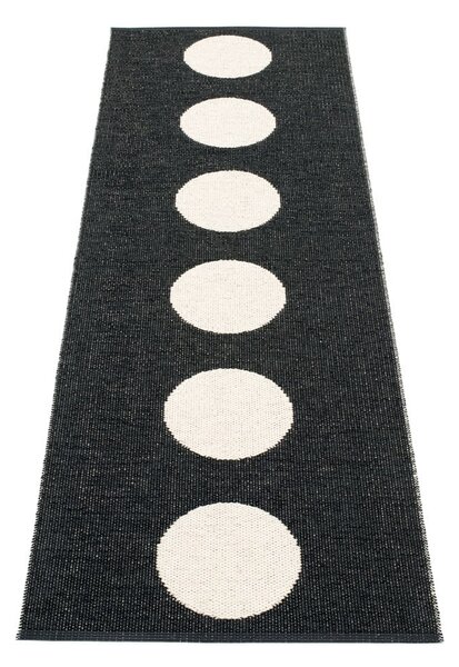 Černo-bílý vnitřní a venkovní běhoun 70x225 cm Vera Black – Pappelina