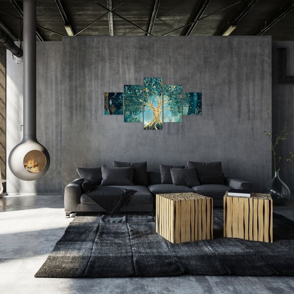Obraz - Strom života ve vesmíru (125x70 cm)