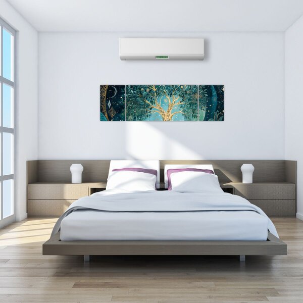 Obraz - Strom života ve vesmíru (170x50 cm)