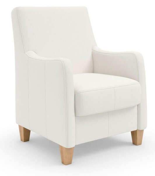 KŘESLO, kůže, bílá Sit & More - Online Only křesla & taburety, Online Only