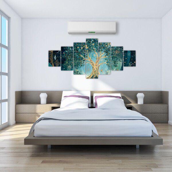 Obraz - Strom života ve vesmíru (210x100 cm)
