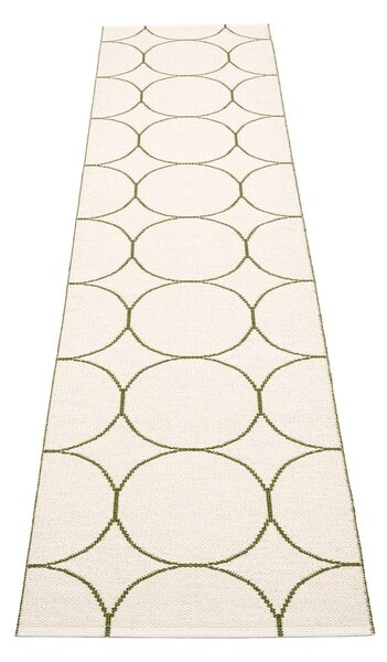 Tmavě zelený vnitřní a venkovní běhoun 70x300 cm Boo Dark Olive – Pappelina