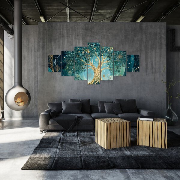 Obraz - Strom života ve vesmíru (210x100 cm)