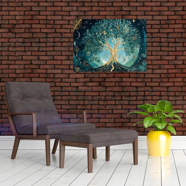 Obraz - Strom života ve vesmíru (70x50 cm)