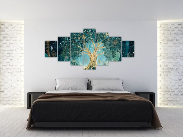 Obraz - Strom života ve vesmíru (210x100 cm)