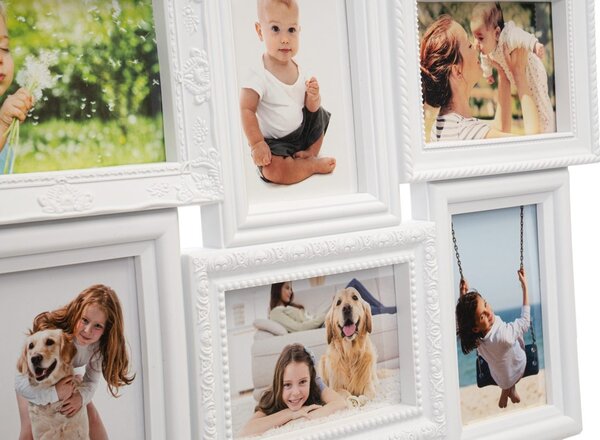 TZB Fotorámeček BAFRA 51x35 cm 6 fotografií bílý