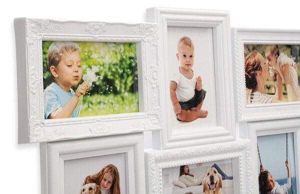 TZB Fotorámeček BAFRA 51x35 cm 6 fotografií bílý