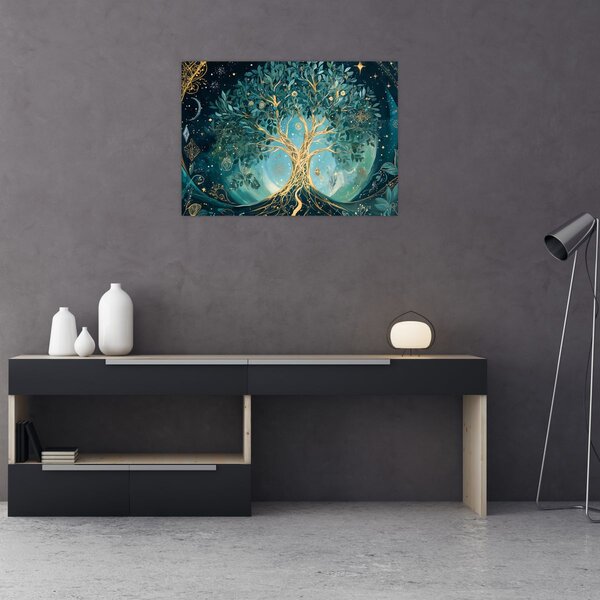 Obraz - Strom života ve vesmíru (70x50 cm)