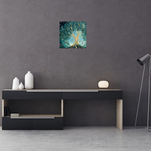 Obraz - Strom života ve vesmíru (30x30 cm)