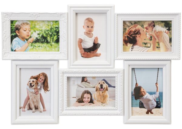 TZB Fotorámeček BAFRA 51x35 cm 6 fotografií bílý