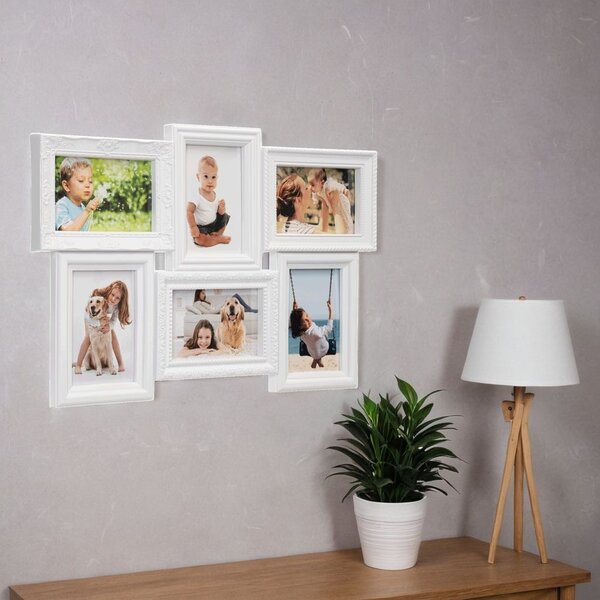 TZB Fotorámeček BAFRA 51x35 cm 6 fotografií bílý