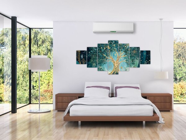 Obraz - Strom života ve vesmíru (210x100 cm)