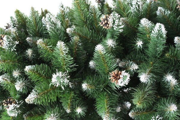 Vánoční stromek Borovice diamantová se stříbrnými třpytkami 120 cm