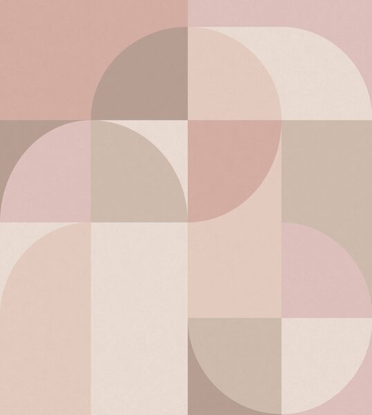 Vliesová obrazová tapeta na zeď, růžová, béžová, grafický vzor, 357321, 3D Reflections, Origin
