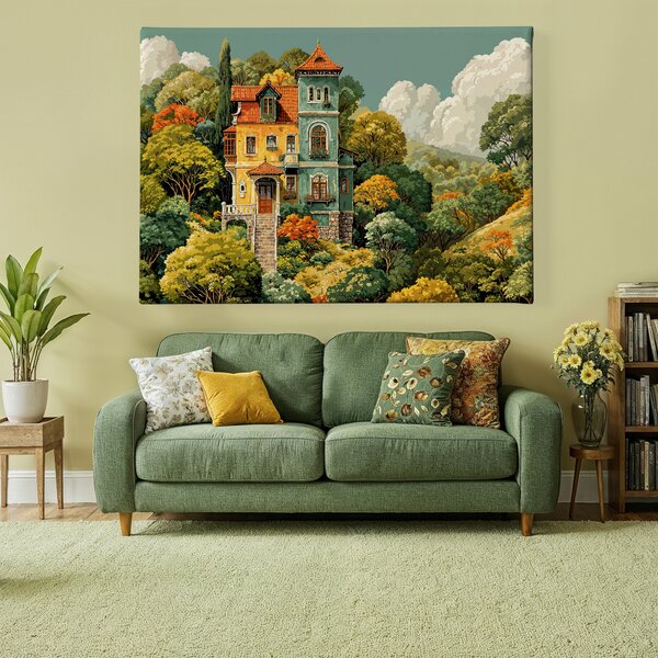 Obraz na plátně - Hřející slunce na Šípkové FeelHappy.cz Velikost obrazu (šířka x výška): 40 x 30 cm
