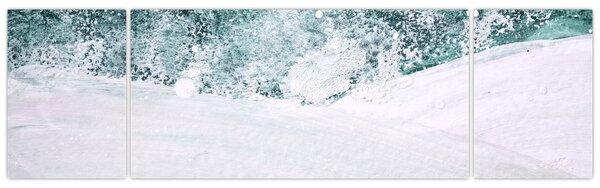 Obraz - Tyrkysová abstrakce (170x50 cm)