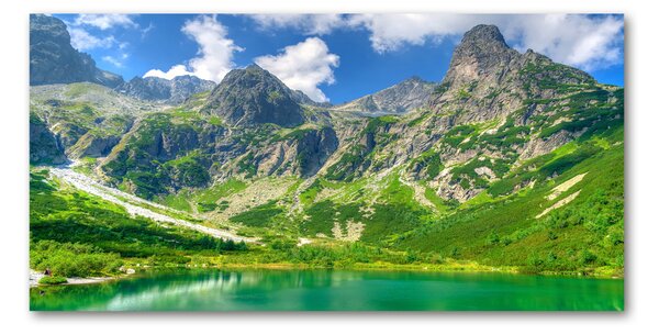 Foto-obrah sklo tvrzené Jezero v horách osh-92038877