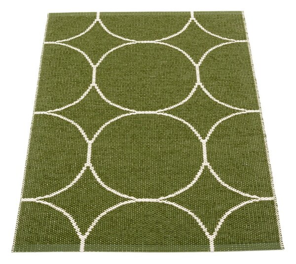 Tmavě zelený vnitřní a venkovní koberec 70x100 cm Boo Dark Olive – Pappelina
